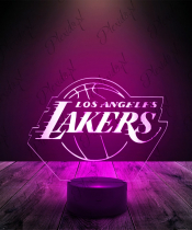 Lampka LED 3D Plexido Koszykówka Lakers - 3