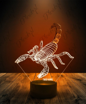 Lampka LED 3D Plexido Skorpion - 1