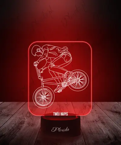 Lampka LED 3D Plexido Igrzyska Olimpijskie 2024 Freestyle BMX