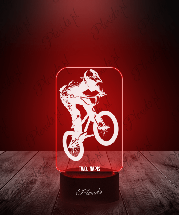 Lampka LED 3D Plexido Igrzyska Olimpijskie 2024 Rower BMX Freestyle