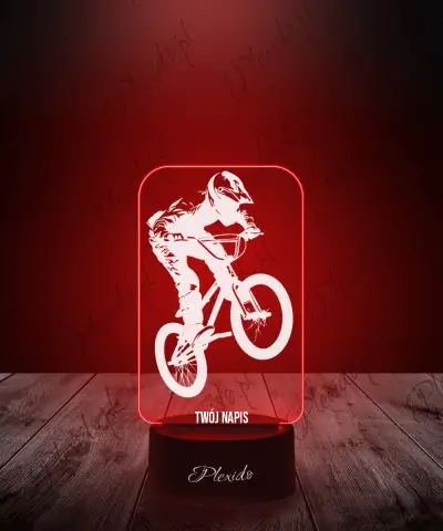 Lampka LED 3D Plexido Igrzyska Olimpijskie 2024 Rower BMX Freestyle