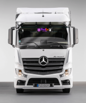 Beleuchtetes Namensschild für Kurierfahrer für LKW oder Bus Premiumdruck
