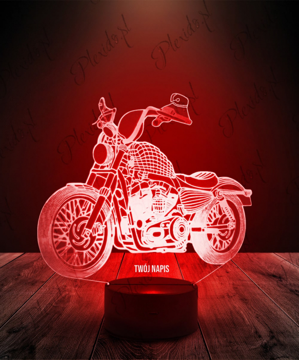 Lampka LED 3D Plexido Motor Harley-Davidson - 1