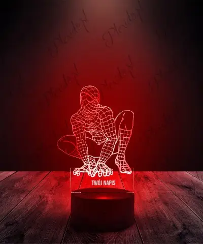 Lampka LED 3D Plexido Spider Man - 2