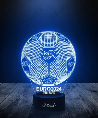 Lampka LED 3D Plexido Piłka Nożna Reprezentacja Szwajcaria Euro 2024