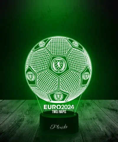 Lampka LED 3D Plexido Piłka Nożna Reprezentacja Szkocja Euro 2024 - 1