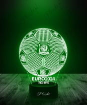 Lampka LED 3D Plexido Piłka Nożna Reprezentacja Hiszpania Euro 2024 - 1