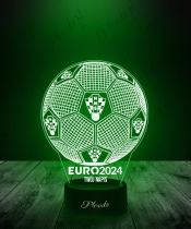 Lampka LED 3D Plexido Piłka Nożna Reprezentacja Chorwacja Euro 2024 - 3