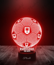 Lampka LED 3D Plexido Piłka Nożna Reprezentacja Albania Euro 2024 - 2