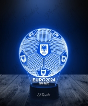 Lampka LED 3D Plexido Piłka Nożna Reprezentacja Albania Euro 2024 - 3