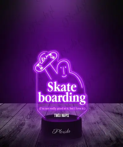 Lampka LED 3D Plexido Igrzyska Olimpijskie Skateboarding - 1