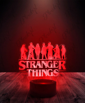 Lampka LED 3D Plexido Stranger Things Postacie - 2