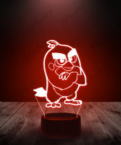 Lampka LED 3D Plexido Angry Birds Czerwony - 1