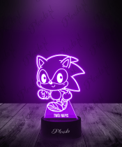 Lampka LED 3D Plexido Bajka Gra Sonic - 2