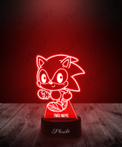 Lampka LED 3D Plexido Bajka Gra Sonic