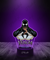 Lampka LED 3D Plexido z Nadrukiem Film Venom Marvel - 2