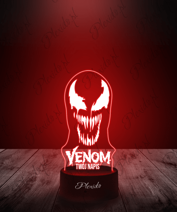 Lampka LED 3D Plexido Marvel Venom