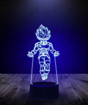 Lampka LED 3D Plexido Vegeta Dragon Ball Moc - 1