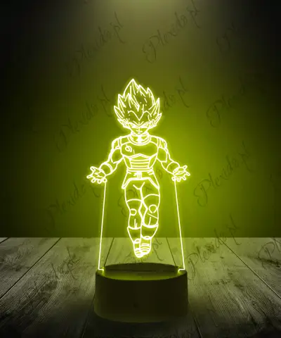 Lampka LED 3D Plexido Vegeta Dragon Ball Moc - 2