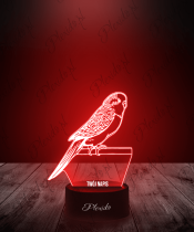 Lampka LED 3D Plexido Prezent Ptak Papużka Falista