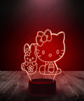 Lampka LED 3D Plexido HELLO KITTY MUM KID MAMA - 1