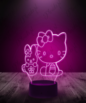 Lampka LED 3D Plexido HELLO KITTY MUM KID MAMA - 2