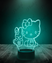 Lampka LED 3D Plexido HELLO KITTY MUM KID MAMA - 3