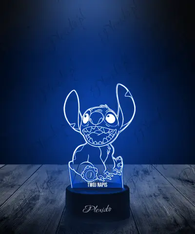 Lampka LED 3D Plexido Stich z Zębami