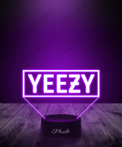 Lampka LED 3D Plexido Napis Yeezy