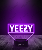 Lampka LED 3D Plexido Napis Yeezy