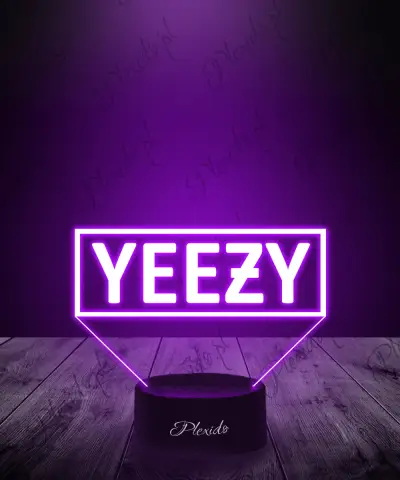 Lampka LED 3D Plexido Napis Yeezy