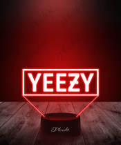 Lampka LED 3D Plexido Napis Yeezy - 2