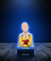 LED 3D Plexido z Nadrukiem UV One Punch Man Saitama - 2