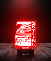 Lampka LED 3D Plexido Samochód Nissan Skyline