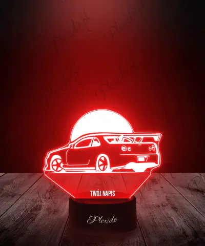 Lampka LED 3D Plexido Samochód Skyline Nissan