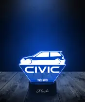 Lampka LED 3D Plexido Samochód Honda Civic - 2