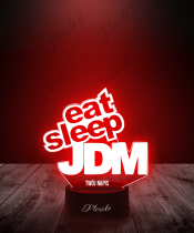 Lampka LED 3D Plexido Eat Sleep JDM
