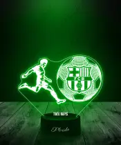 Lampka LED 3D Plexido Piłkarz Piłka FC Barcelona