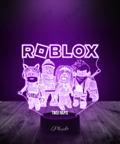 Lampka LED 3D Plexido Gra Roblox Postacie - 2