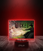 Lampka LED 3D Plexido z Nadrukiem Film Wicked