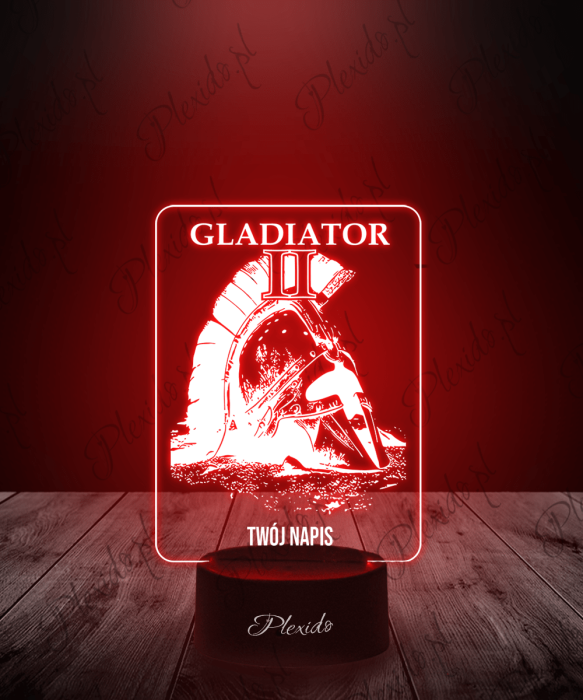 Lampka LED 3D Plexido Film Gladiator II