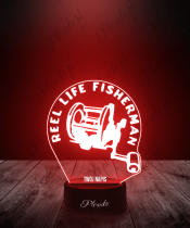 Lampka LED 3D Plexido Wędkarstwo Reel Life Fisherman