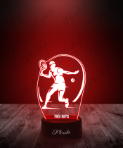 Lampka LED 3D Plexido Tenisista Tenis Sport