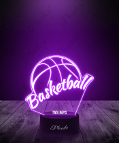 Lampka LED 3D Plexido Basketball Piłka Do Koszykówki