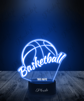 Lampka LED 3D Plexido Basketball Piłka Do Koszykówki - 3