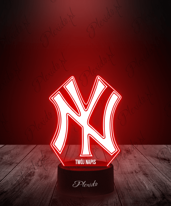 Lampka LED 3D Plexido Koszykówka NY Yankees