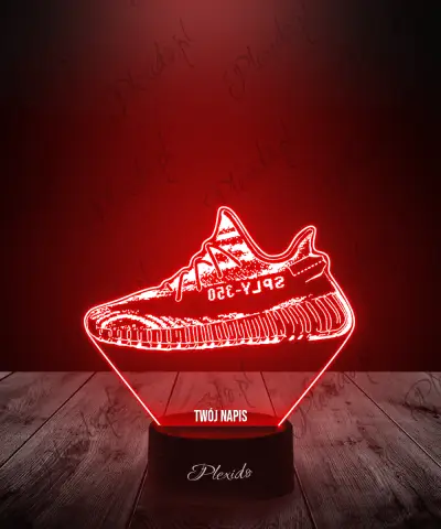 Lampka LED 3D Plexido Buty Yeezy 350 Zebra