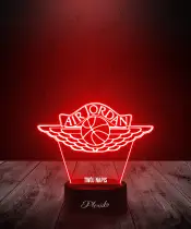 Lampka LED 3D Plexido Air Jordan Logo Streetwear