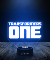 Lampka LED 3D Plexido Transformers One Logo - 2