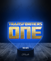 Lampka LED 3D Plexido z Nadrukiem Transformers One Logo - 2